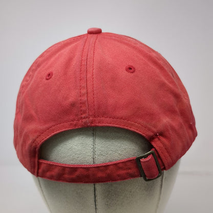 Fahrenheit Baseball Cap Red One Size Central Oregon Flyfishers Logo Cotton Hat