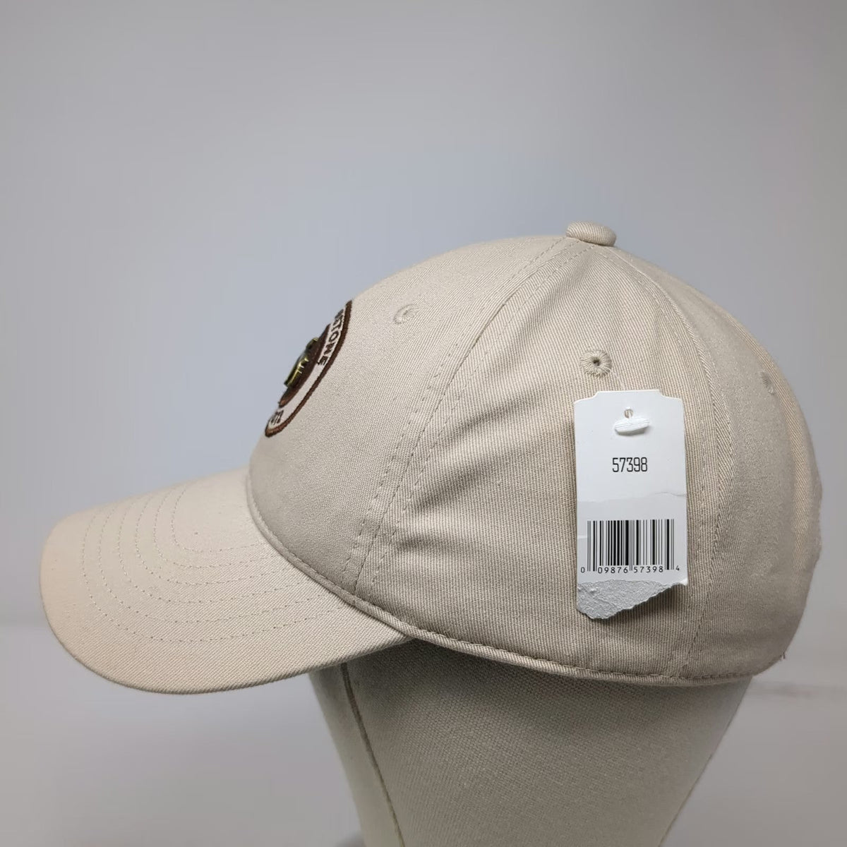 Triangle Sport Baseball Cap Beige One Size Moose Yellowstone National Park Hat