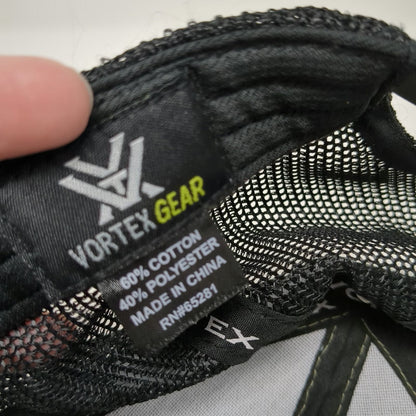 Vortex Gear Trucker Hat Green Black One Size Mesh Snapback Embroidered Patch