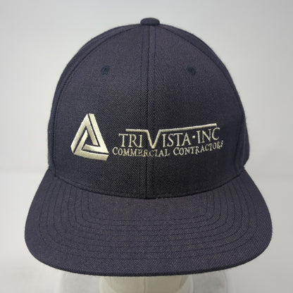 TriVista-Inc Commercial Contractors Snapback Hat Blue One Size Classics Yupoong