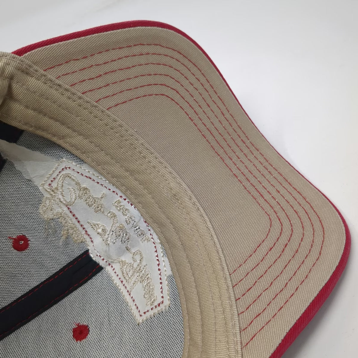 Grand Premium Trucker Hat Black Beige One Size Camp Ida-Haven McCall ID Snapback