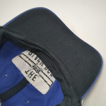 '47 Trucker Hat Blue Beige One Size Black Dog Patch Mesh Snapback 1971 Martha