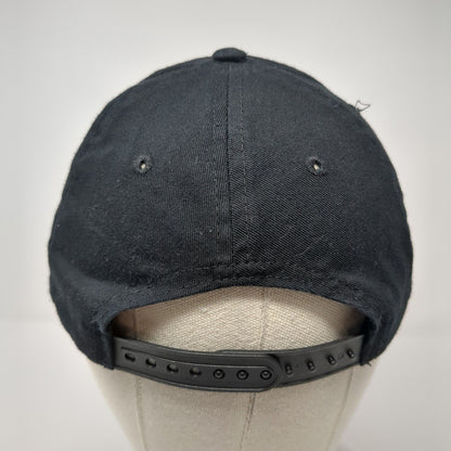 Canada Snapback Hat Black One Size Adjustable Embroidered Patriotic Cotton