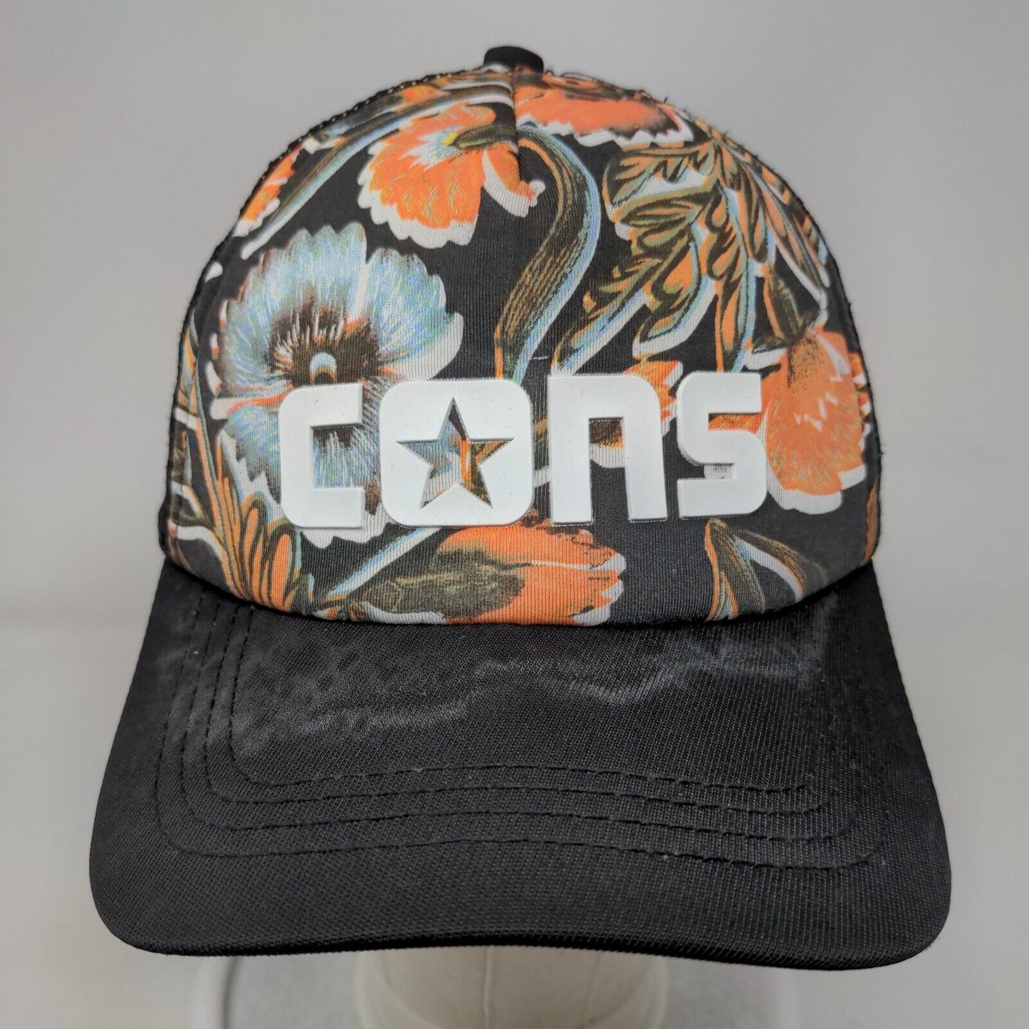 Cons Snapback Trucker Hat Multicolor One Size Floral Mesh Back Converse