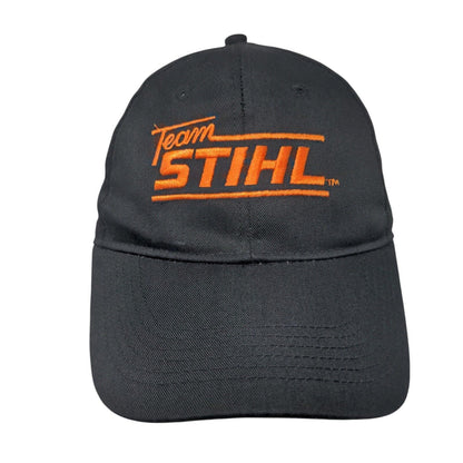 Team STIHL Snapback Hat Black One Size Embroidered Solid 6 Panel