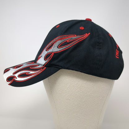 Kenworth Baseball Cap Black One Size Strapback Flame Embroidered Logo Truck Hat