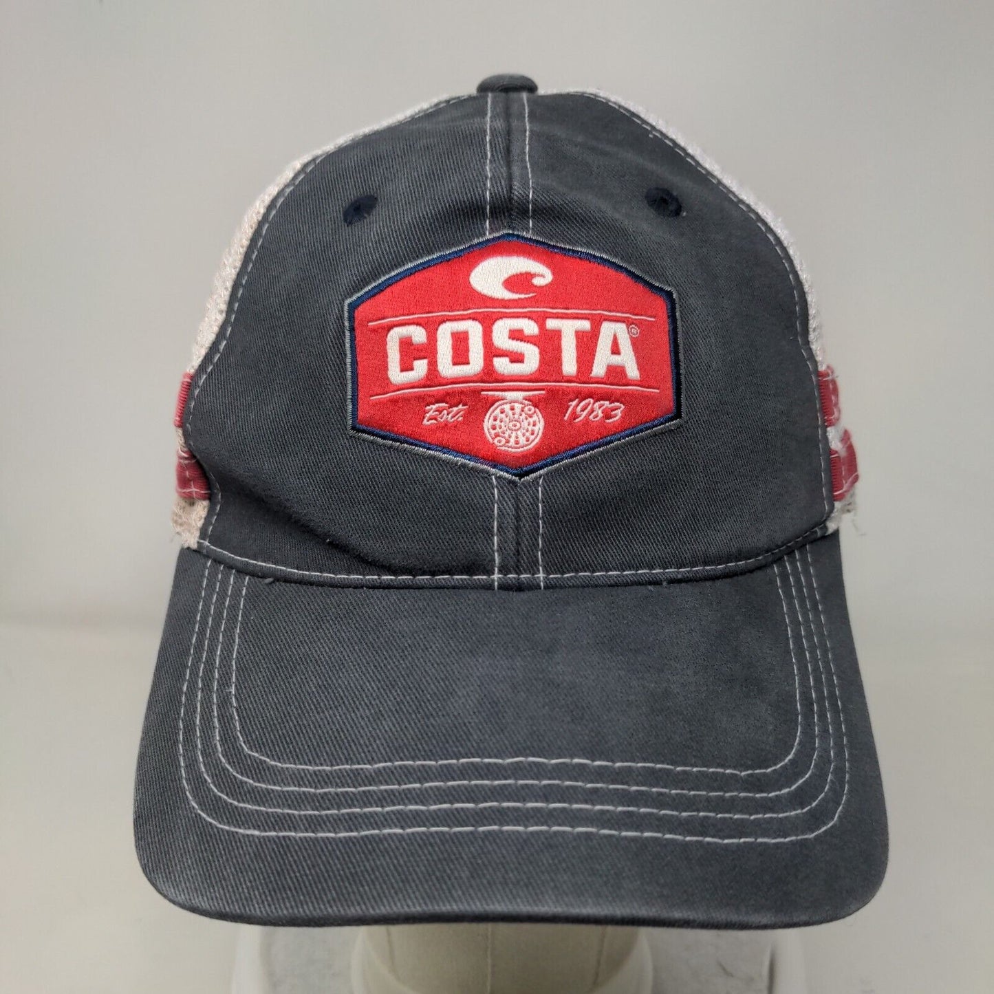 Costa Del Mar Snapback Mesh Back Trucker Hat Multi One Size Embroidered