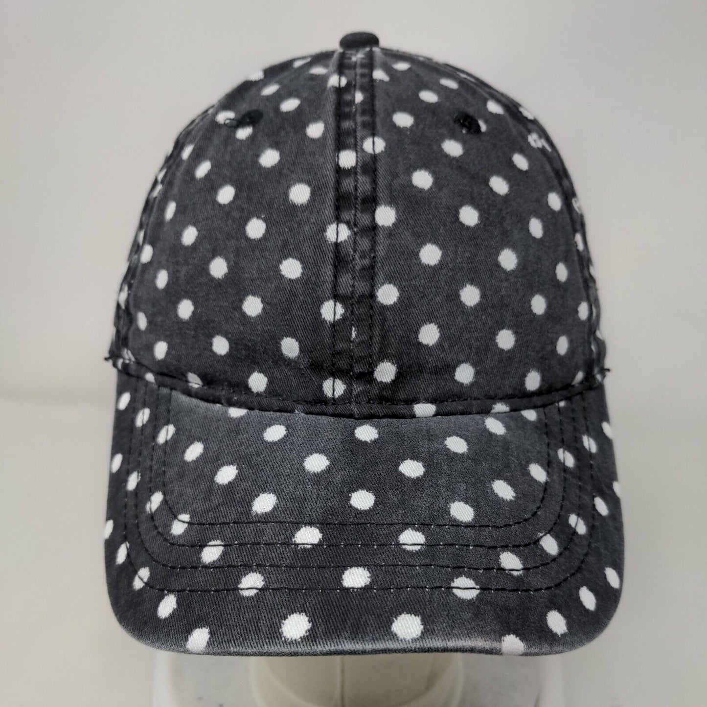 Unbranded Slideback Hat Multicolor OSFM Adjustable Polka Dot Vented Holes Blank