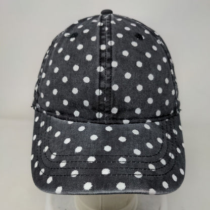 Unbranded Slideback Hat Multicolor OSFM Adjustable Polka Dot Vented Holes Blank