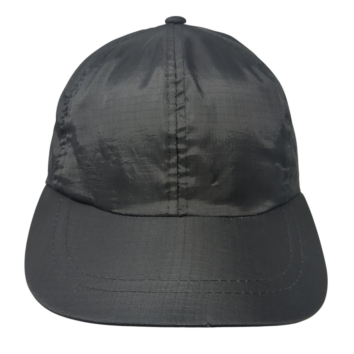 Unbranded Snapback Hat Black One Size Adjustable Lightweight 6 Panel Blank