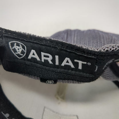 Ariat Trucker Hat Beige One Size Corduroy Mesh Snapback Gold Logo Flexfit 110