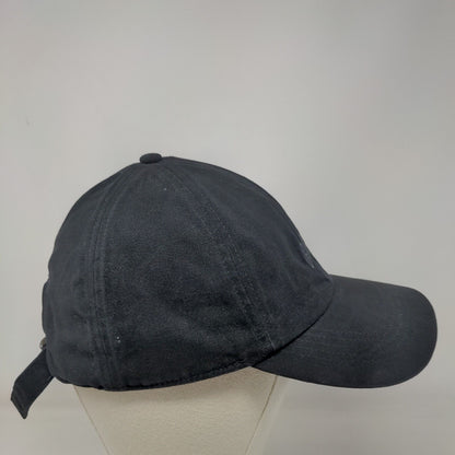 Gap Slideback Hat Black One Size Adjustable Embroidered Vented Holes 6 Panel
