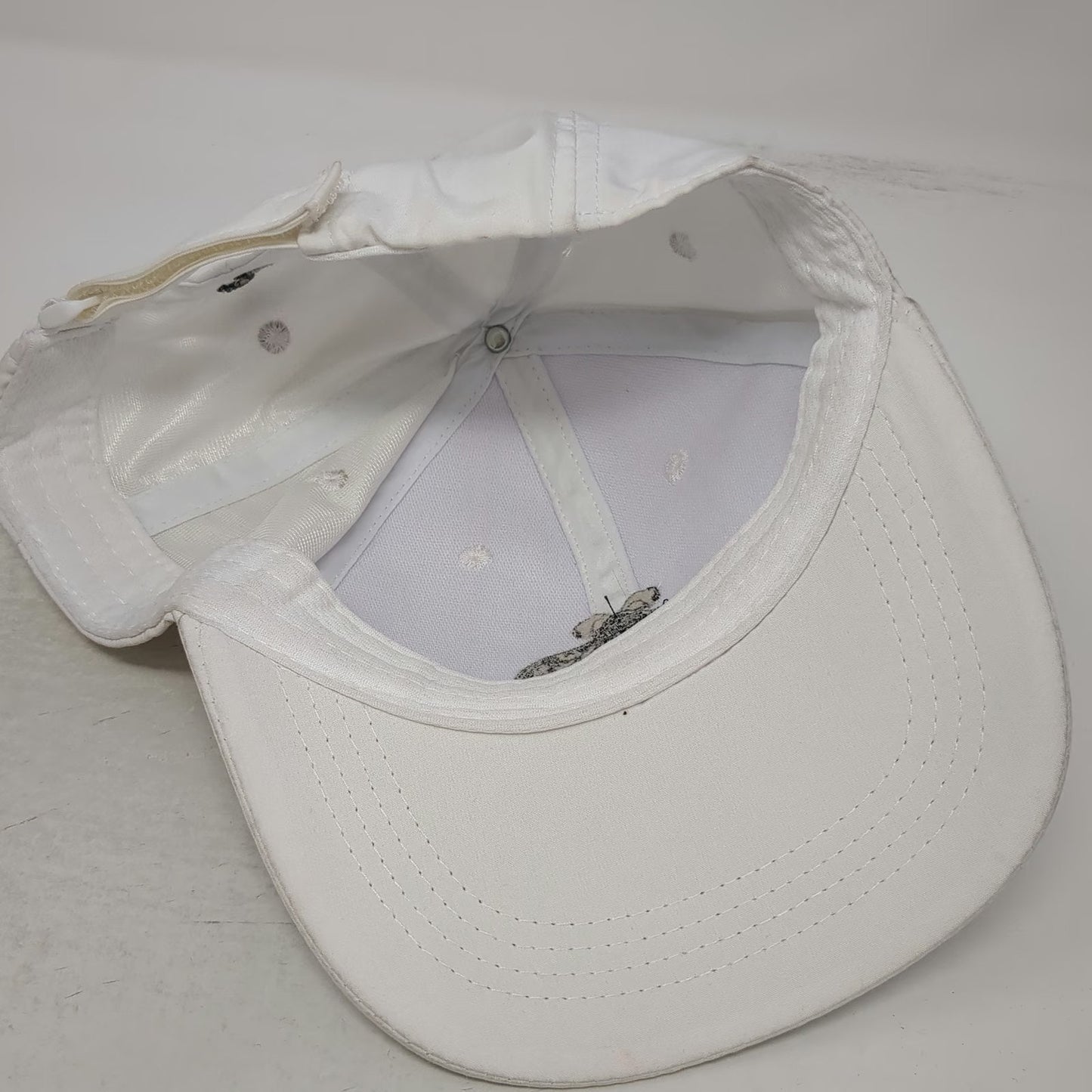Patron Tequila Baseball Cap White One Size Bee Logo Embroidered Strapback Hat