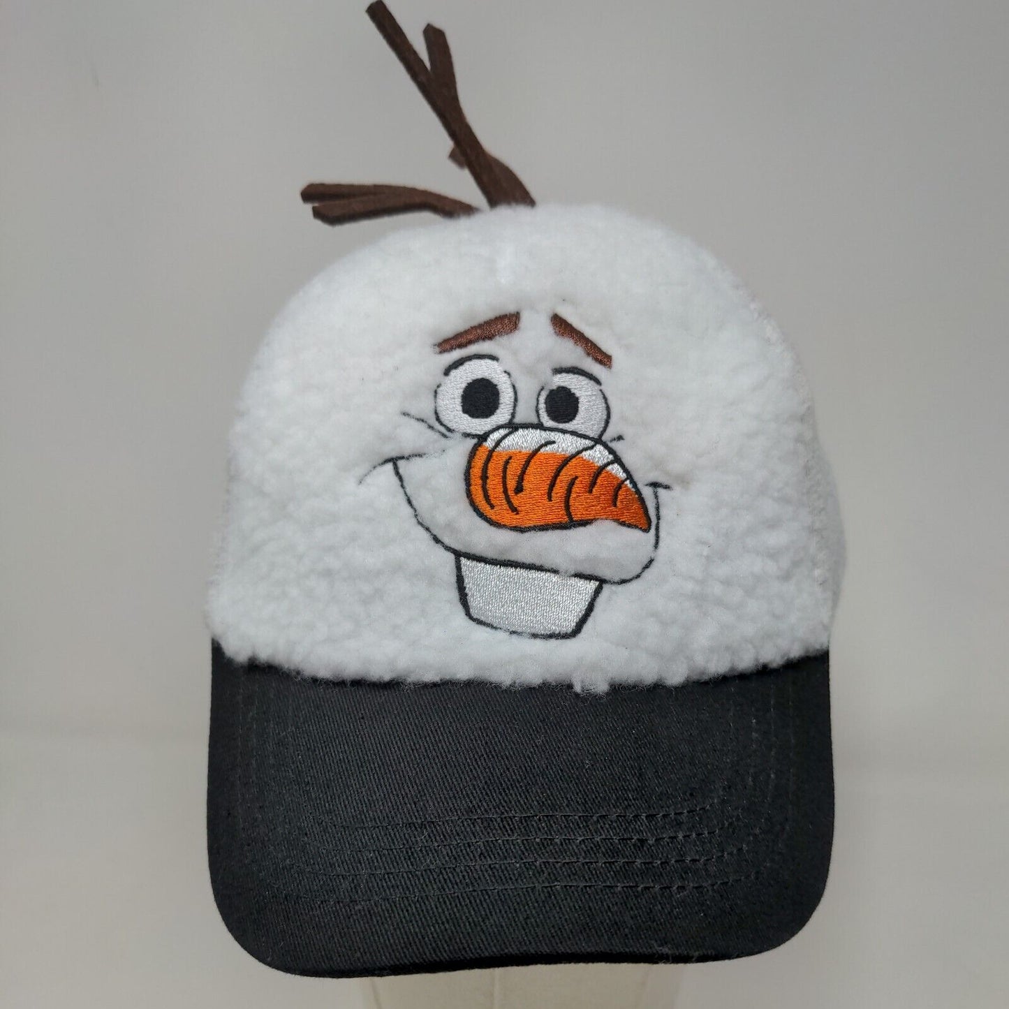 Disney Frozen II Olaf Girls Strapback Hat Multicolor OS Fuzzy Embroidered Face