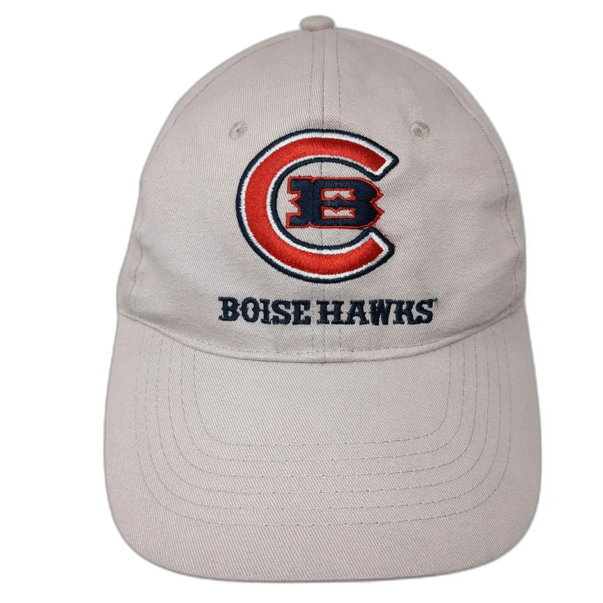 Starmedia Boise Hawks MiLB Tan Red Blue One Size Strapback Cast Party Cotton Hat