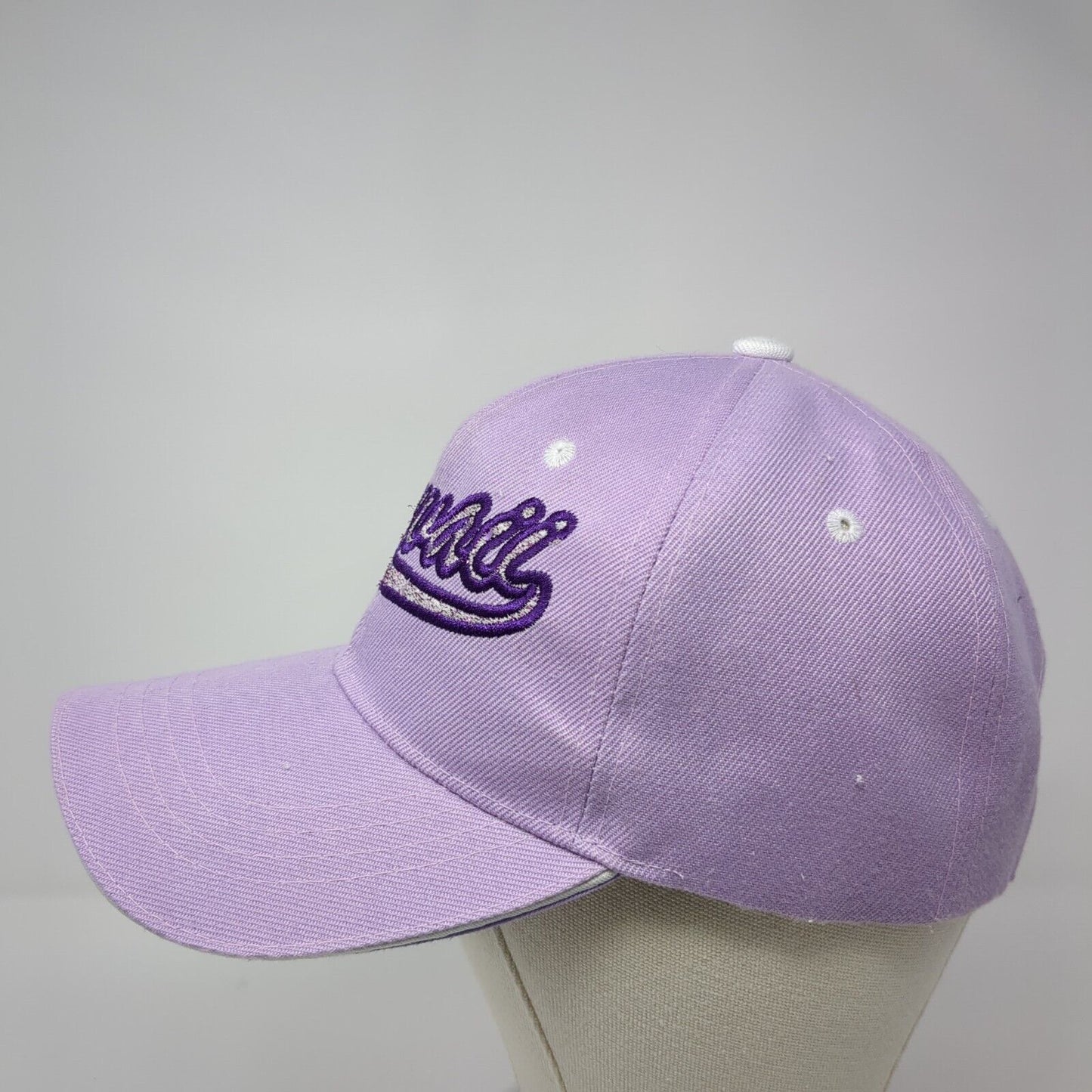 Hawaii Strapback Hat Purple One Size Adjustable Embroidered Chelona