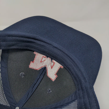 Ole Miss Rebels Snapback Trucker Hat Blue OSFA Adjustable Mesh Port Authority