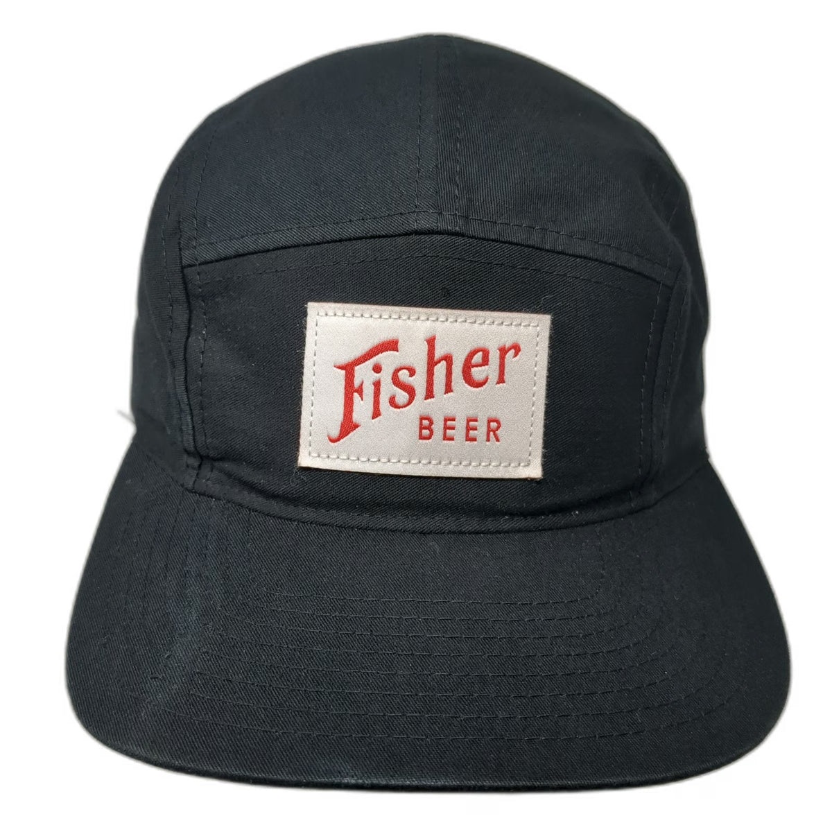 You Know 5 Panel Black One Size Fisher Beer Patch Strapback Flat Bill Hat