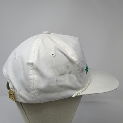 K-Products Trucker White Hat OS Rope Brim Hilleshog Mono-Hy Vintage