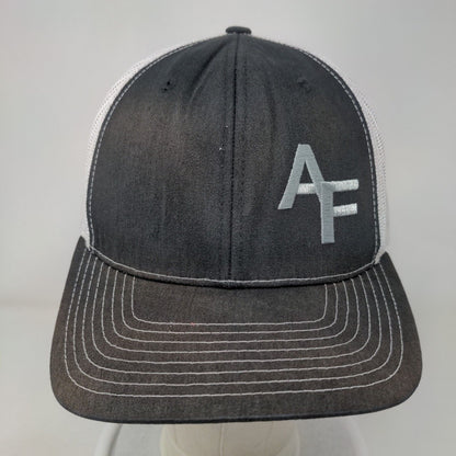 AF Alberty's Fence Snapback Trucker Hat Black One Size Mesh Back Richardson