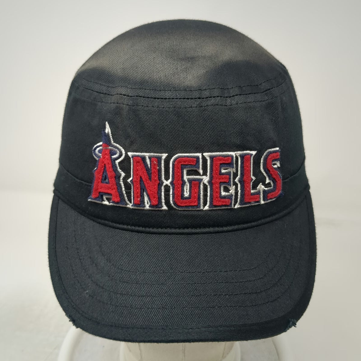 Los Angeles Angels MLB Army Cap Black One Size Hat Embroidered Strapback Logo