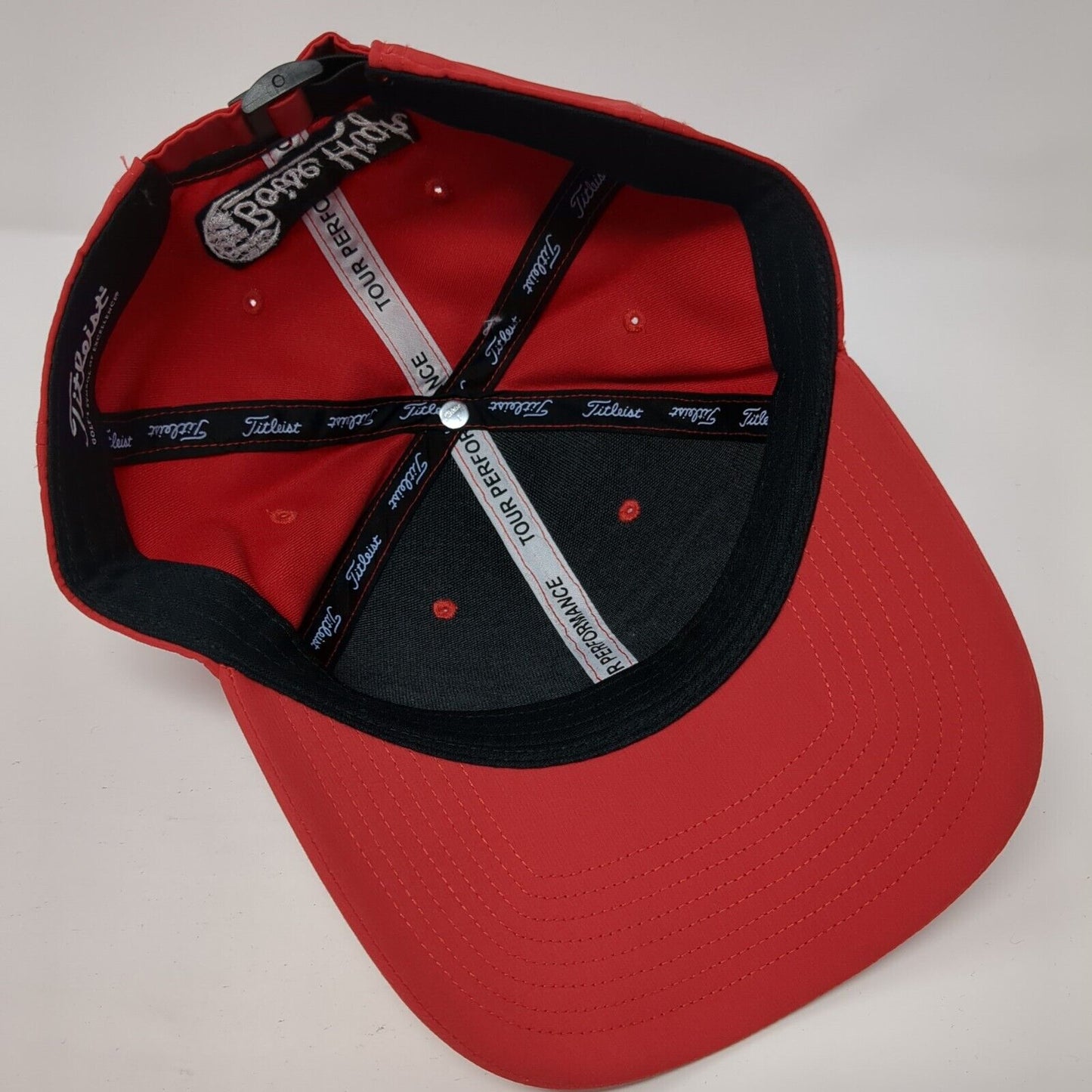Titleist Boise High Slideback Hat Red One Size Adjustable Embroidered