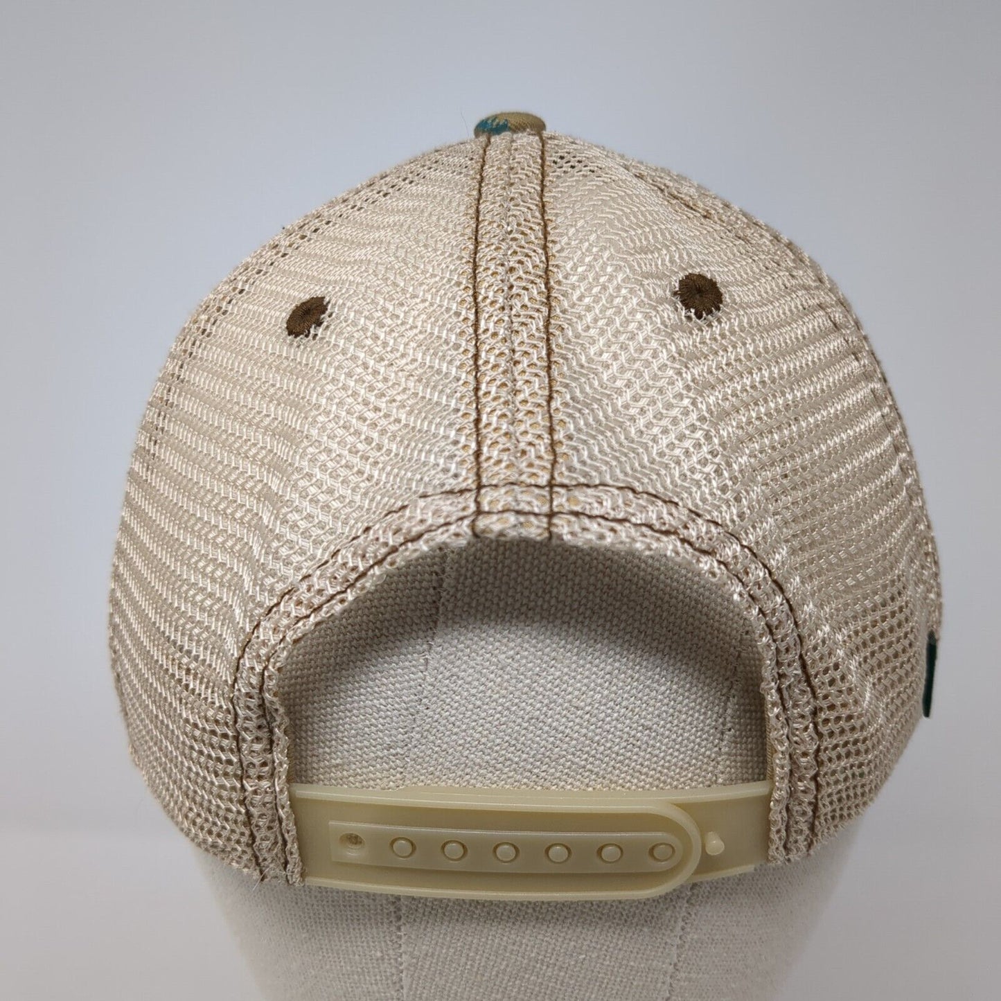 Idaho Trees Snapback Mesh Back Trucker Hat Tan One Size Legacy 6 Panel