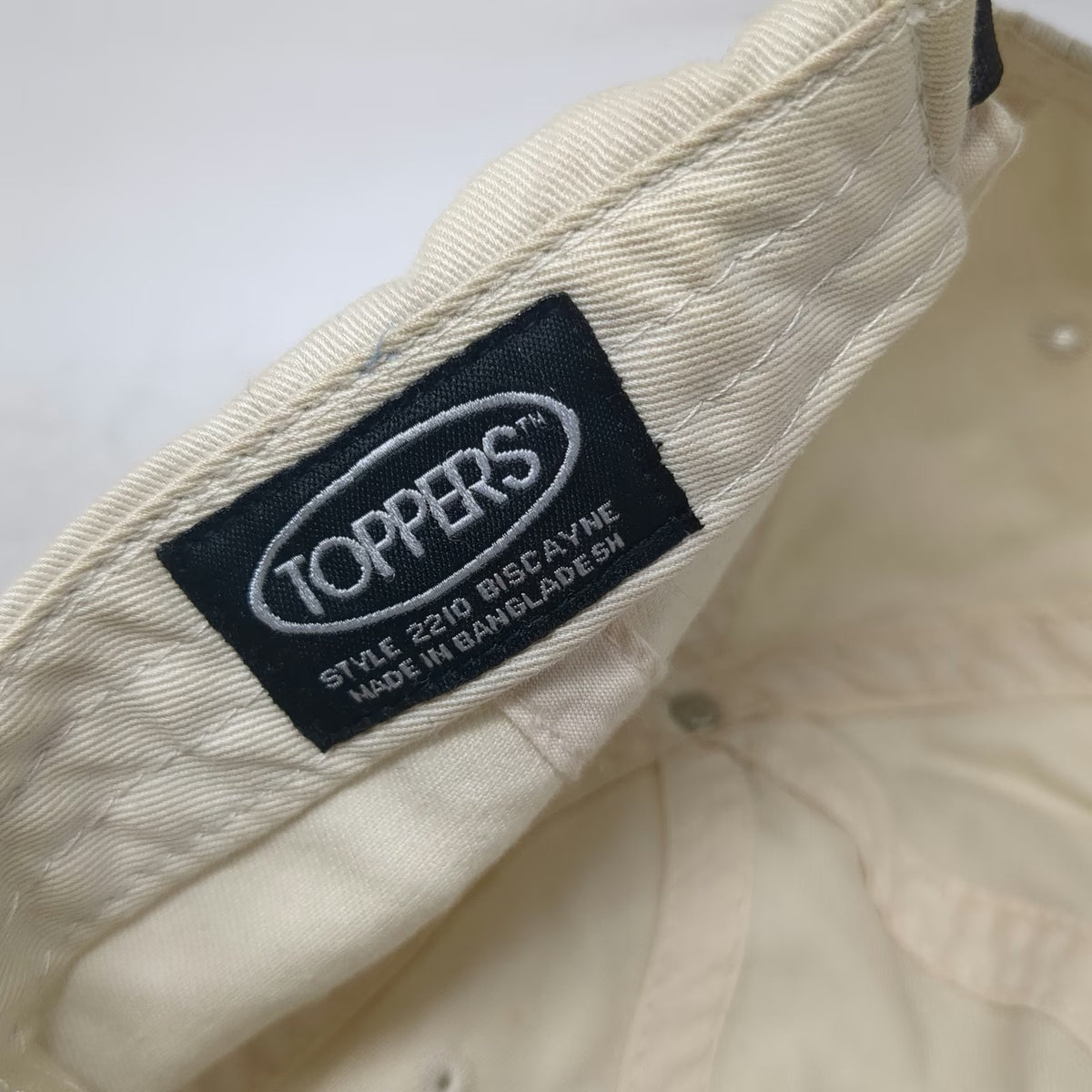 Toppers Crucial Technology Baseball Cap Beige Black Blue One Size Slideback Hat