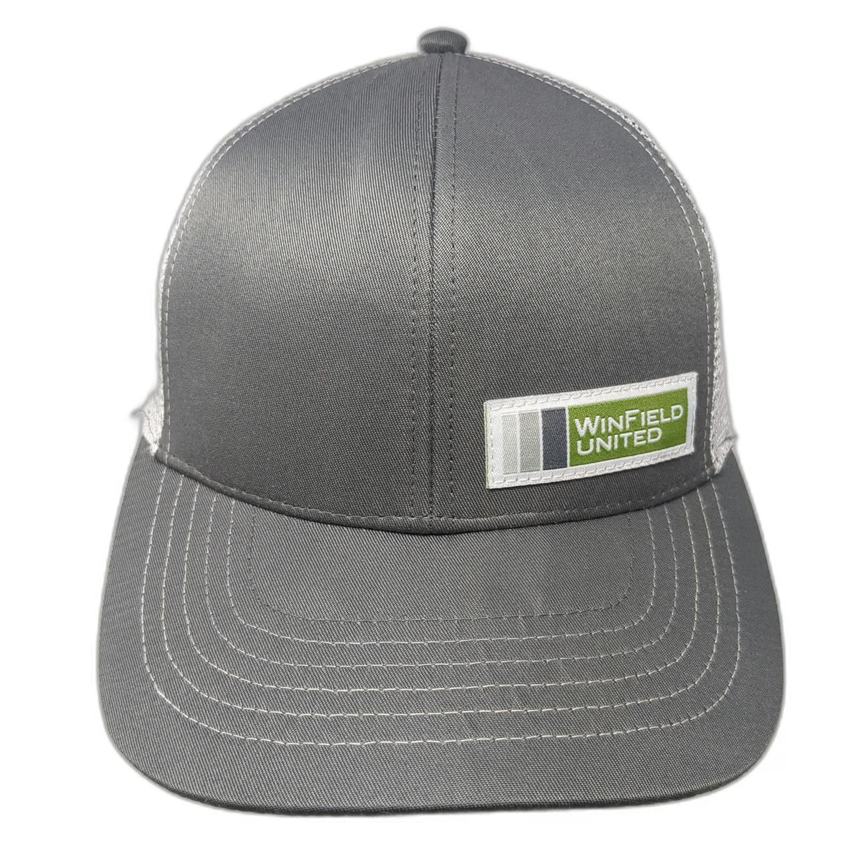 K-Products Baseball Cap Gray One Size WinField United Mesh Strapback Hat