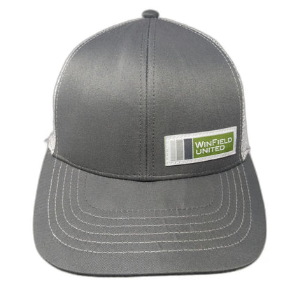 K-Products Baseball Cap Gray One Size WinField United Mesh Strapback Hat