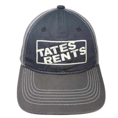 ITB Caps Tates Rents Baseball Cap Gray One Size Mesh Strapback Hat Boise Idaho