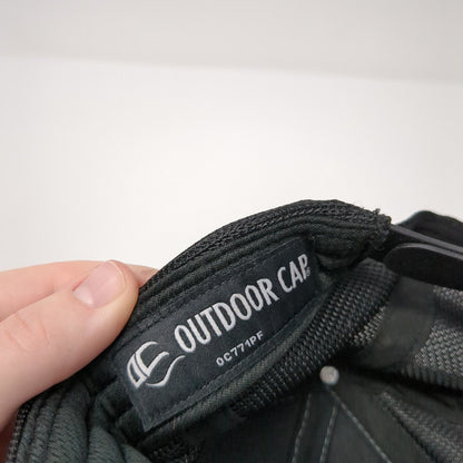 ESI Snapback Trucker Hat Gray OS Adjustable Embroidered Mesh Back Outdoor Cap