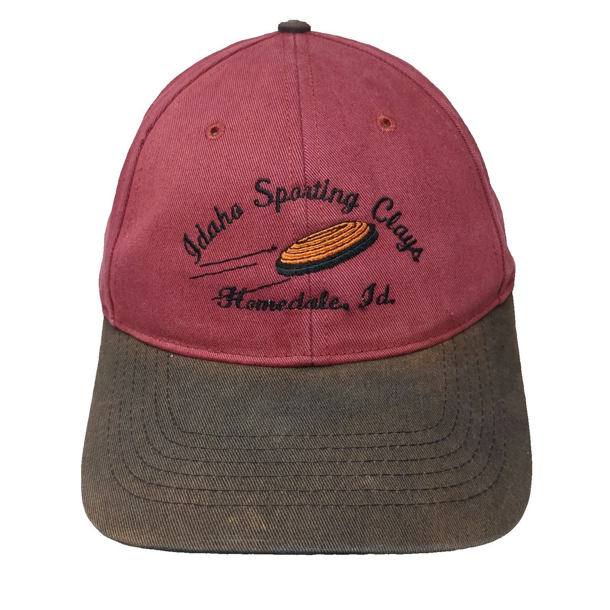Richardson Baseball Cap Red One Size Idaho Sporting Clays Cotton Strapback Hat