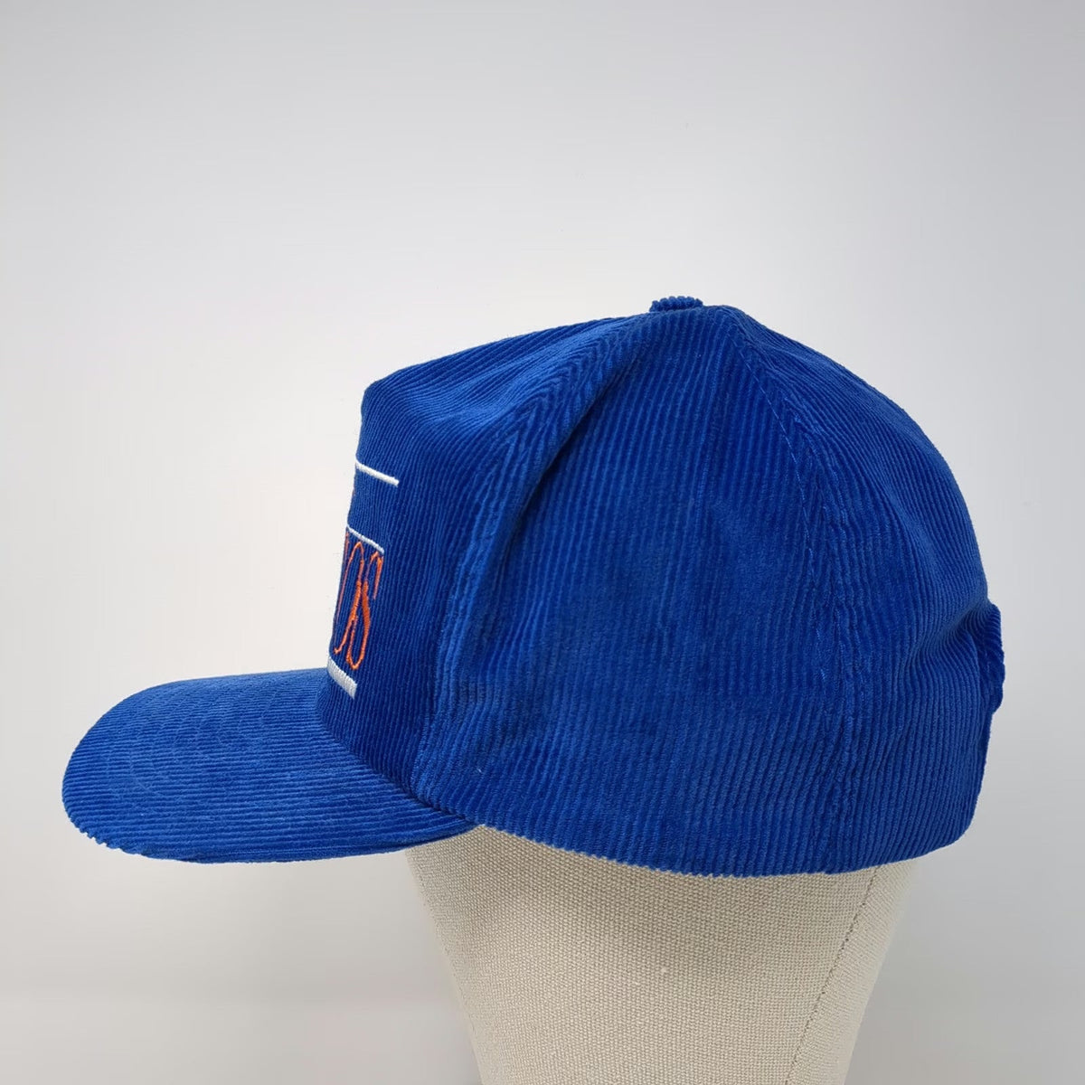 Denver Broncos NFL Annco Cap Blue Orange One Size Corduroy Snapback Hat D Logo
