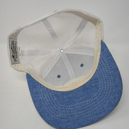 Tested on Animals Trucker Hat Blue One Size Adjustable Mesh Arcadian Outfitters