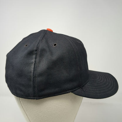 New York Mets MLB Annco Baseball Cap Black 7 100% Wool USA Hat Vintage