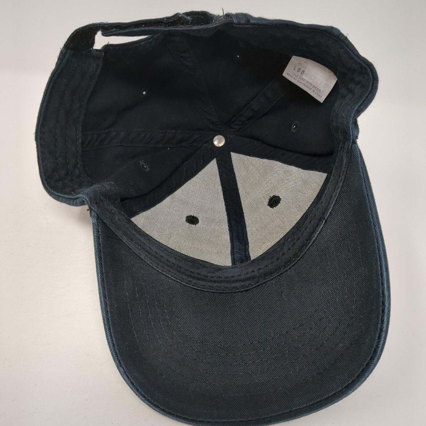 Chipotle Strapback Baseball Cap Blue One Size Adjustable Embroidered Loomstate