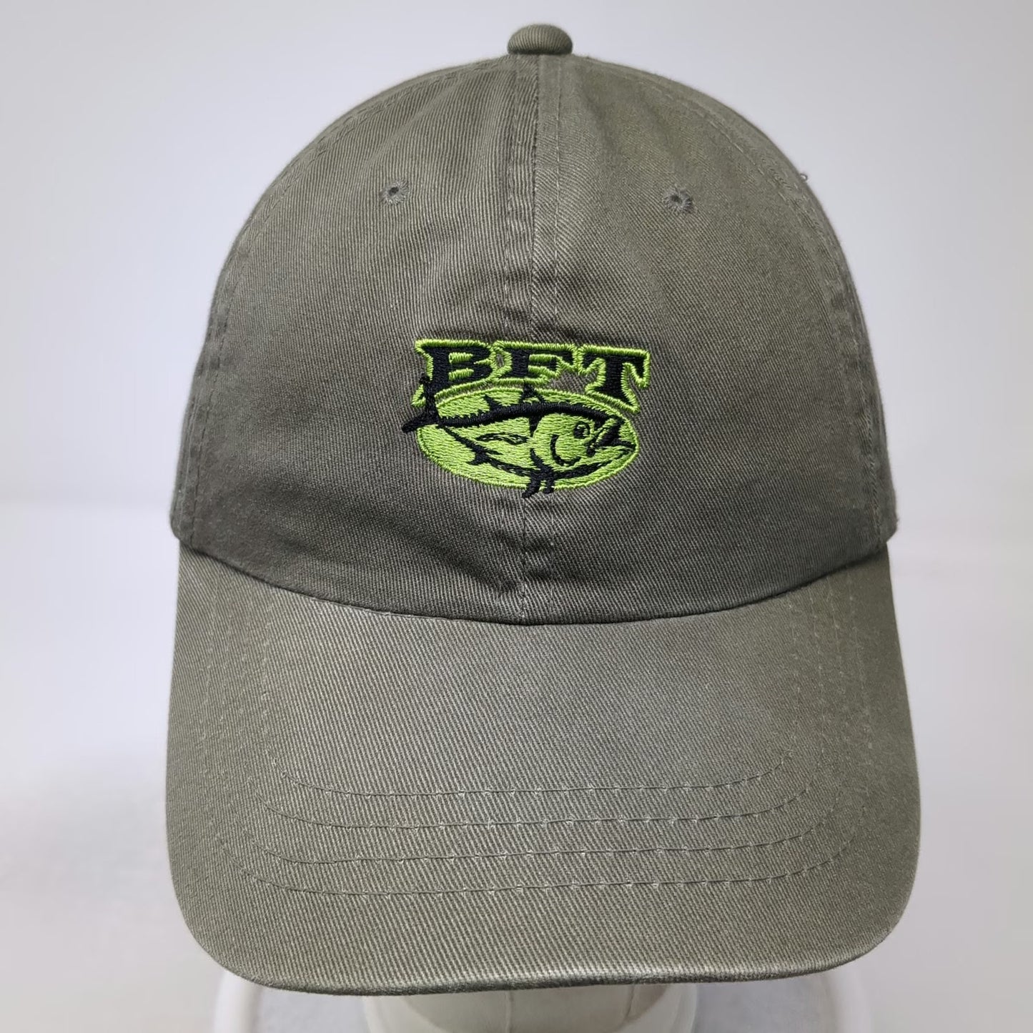 X-Tractable Baseball Cap Green One Size BFT Tuna Logo Fishing Strapback Hat