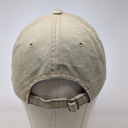 Unbranded Slideback Hat Tan OS Adjustable 6 Panel Lined Plaid Blank Cotton