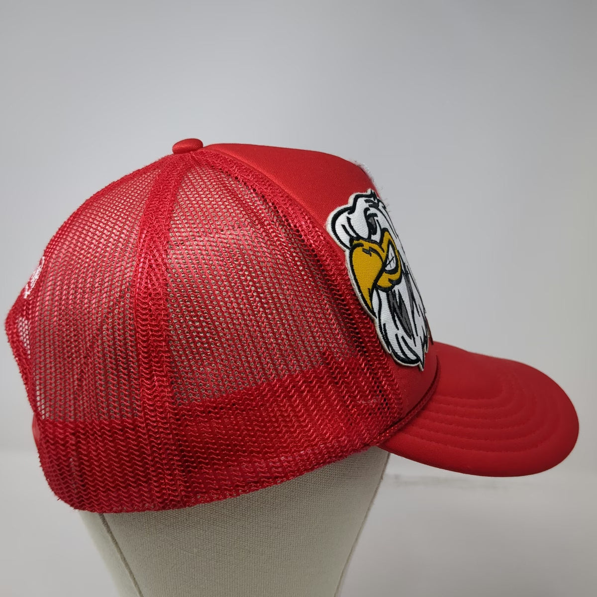 Otto Trucker Hat Red One Size Coors Beer Eagle Playing Cards Snapback Mesh Cap