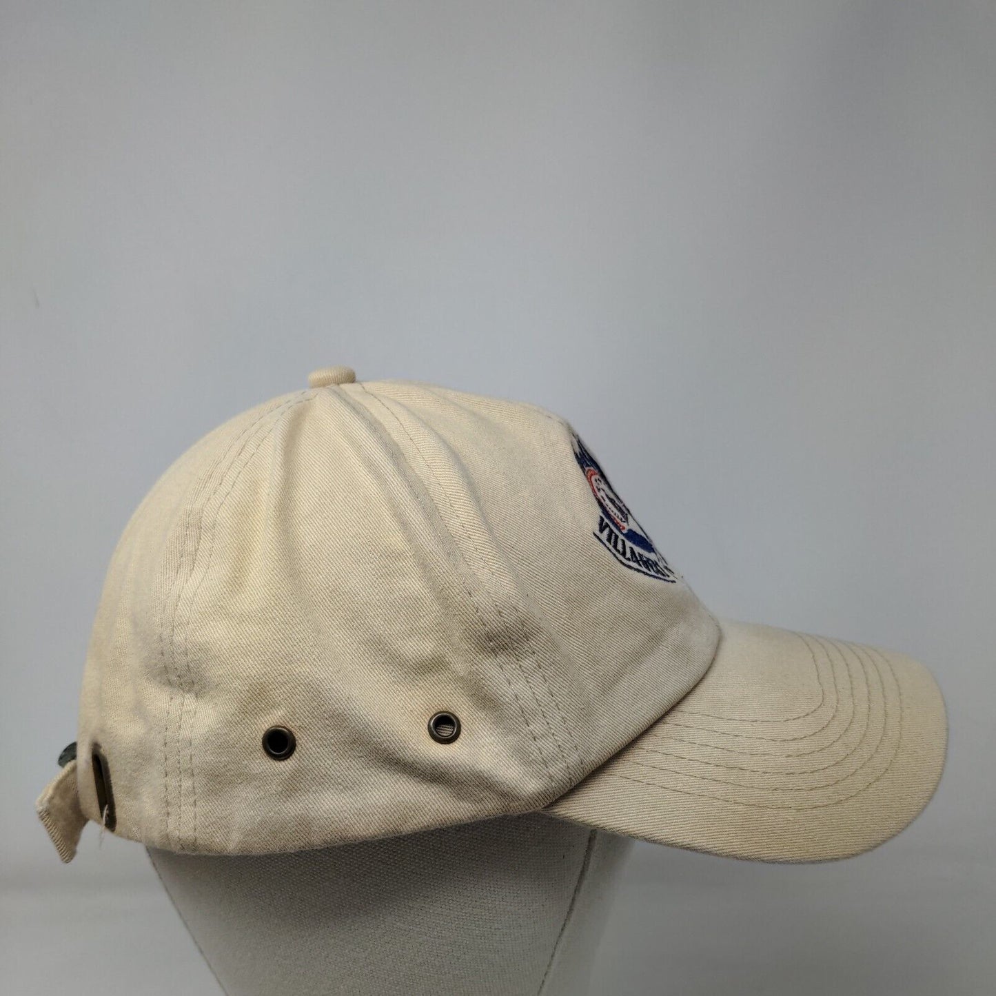 Villagers For Veterans Slideback Hat Tan One Size Embroidered 6 Panel