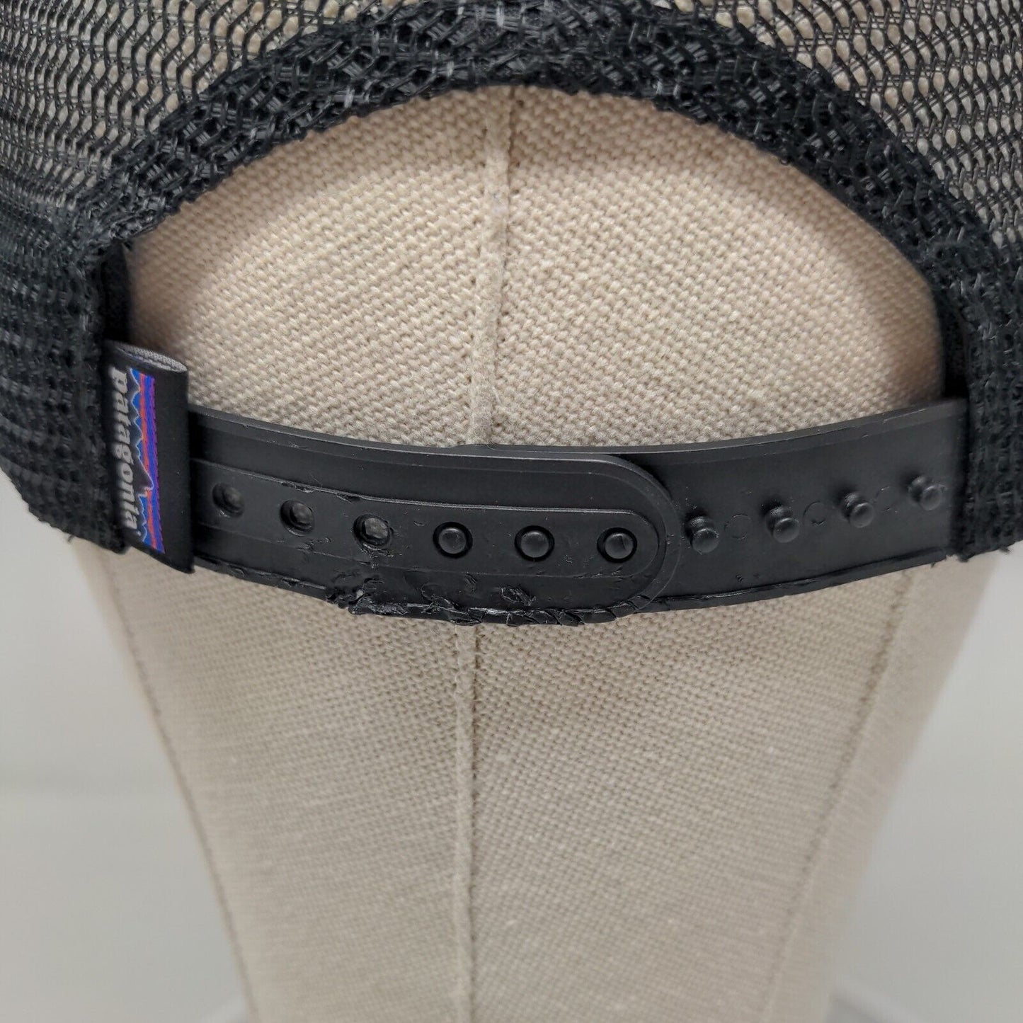 Patagonia Line Logo Ridge LoPro Snapback Mesh Back Trucker Hat Black All
