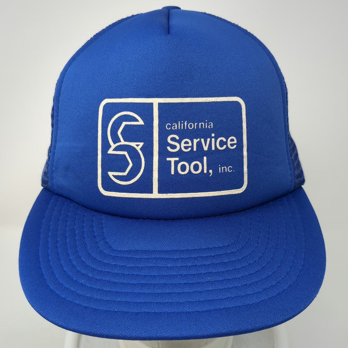 Volume Premium Programs Blue Trucker Hat One Size California Service Tool Mesh