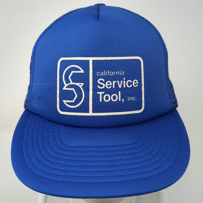 Volume Premium Programs Blue Trucker Hat One Size California Service Tool Mesh