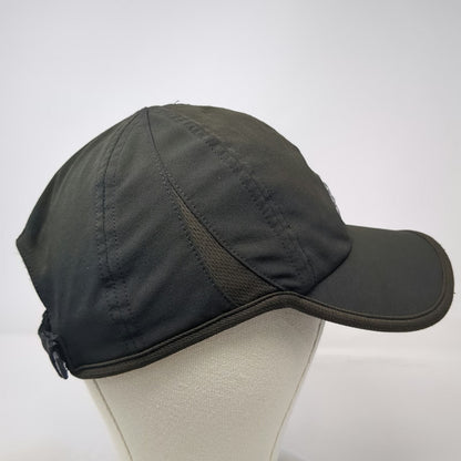 Adidas Baseball Cap Black One Size Climalite Strapback Embroidered Logo Hat