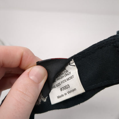 UFO Parasail Strapback Sun Visor Hat Black One Size Adjustable Magic
