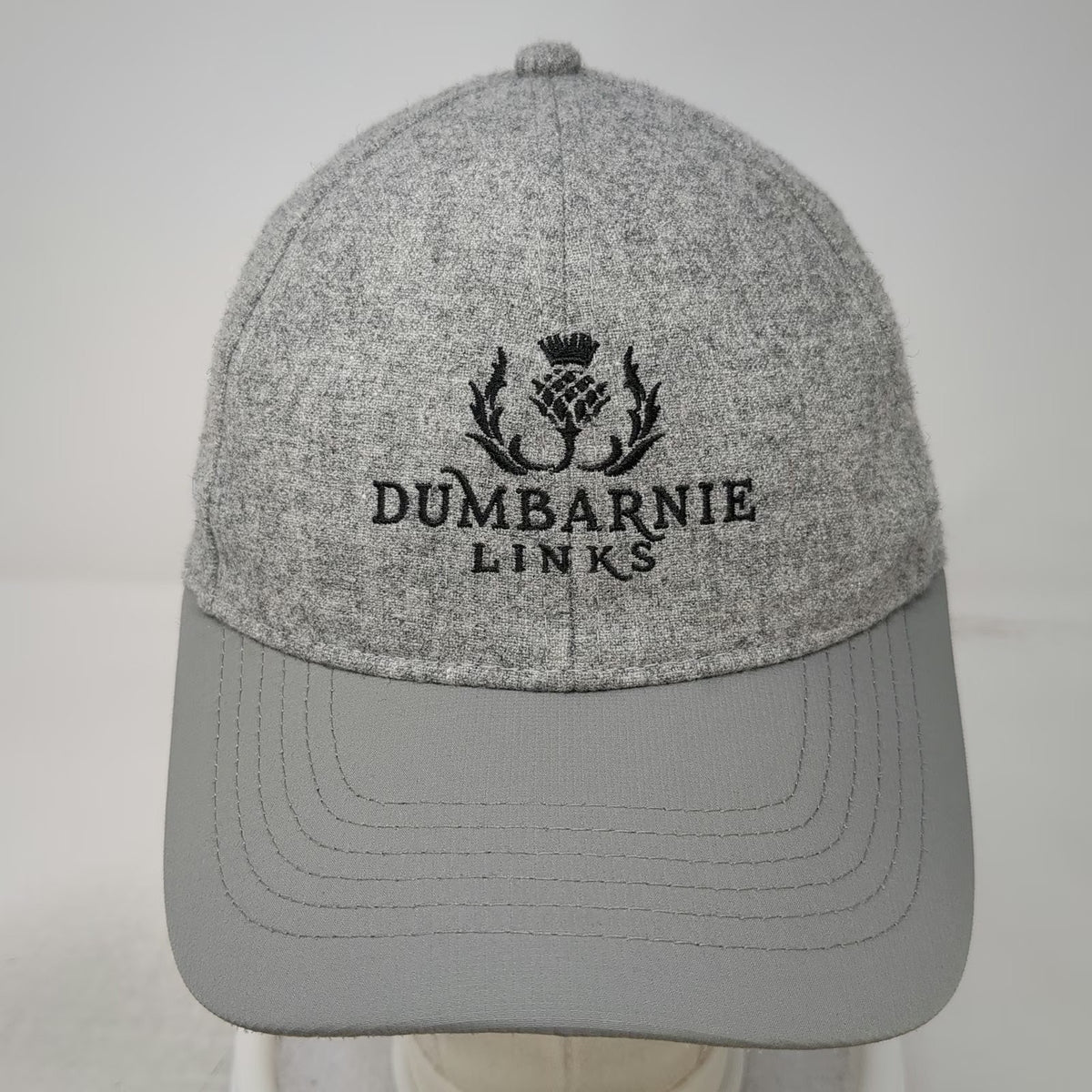 Imperial Baseball Cap Gray One Size Wool Blend Dumbarnie Links Slideback Hat