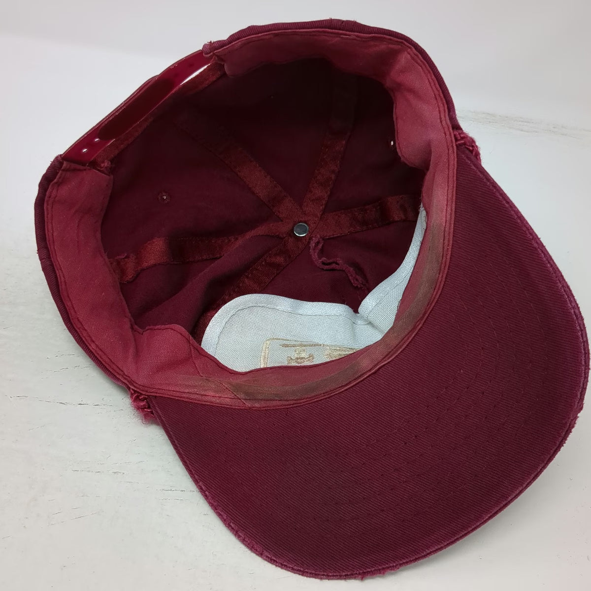 5 Panel Red Hat One Size Rope Snapback Patch Valve Industrial Workwear Trucking