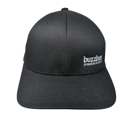 BuzzBox Premium Cocktails Fitted Hat Black L-XL 6 Panel Flexfit Yupoong