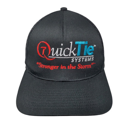 Quick Tie Systems Snapback Trucker Hat Black One Size Cap America